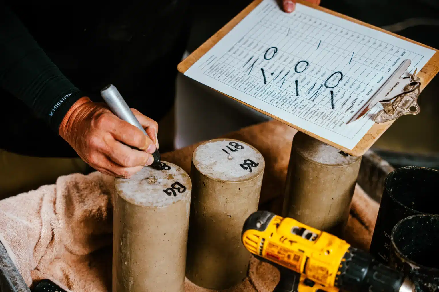 MAAKILGroup-concrete-testing-pillars-marking-and-documenting-